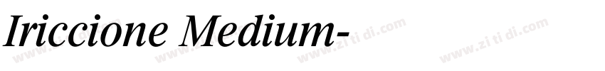 Iriccione Medium字体转换